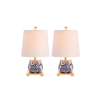 Justina Ceramic Mini Table Lamp, Set of 2