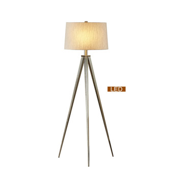 Hollywood 63" LED Tripod Floor Lamp with Dimmer