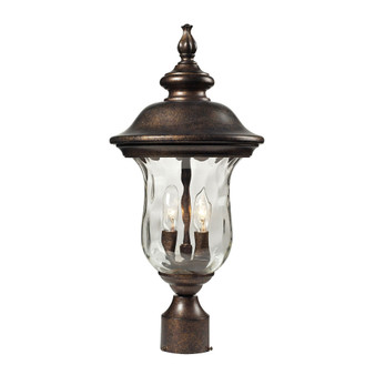 2 Light Post Mount In Hazelnut Bronze