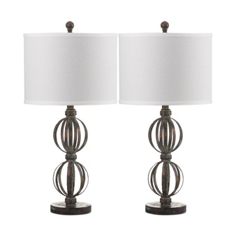 Set of 2 Calista Double Sphere Table Lamps