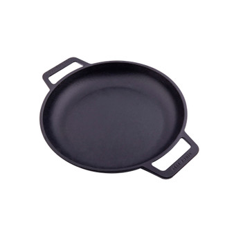 10" Round Skillet with Double Loop Handles, Seasoned