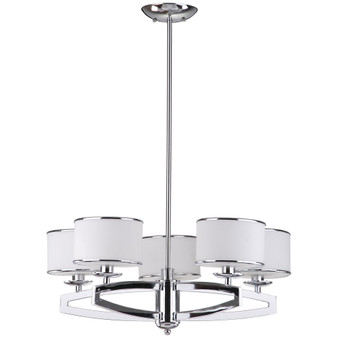 Leonora Chrome-Finish Pendant