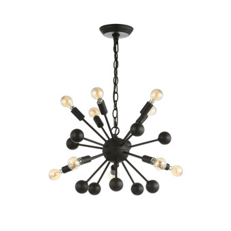 Orbit 10-Light Adjustable Modern Industrial Sputnik LED Chandelier