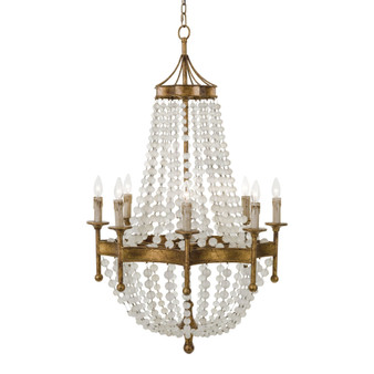 Frosted Crystal Bead Chandelier