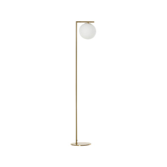 Freestanding Office Floor Lamp Contemporary Light w/ Metal Frame, Gold