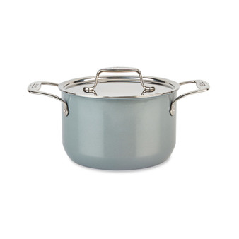 Fusiontec Natural Ceramic with Steel Core 7-Quart Stockpot with Lid