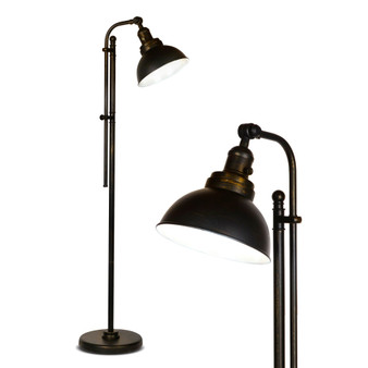 Dylan LED Industrial Floor Lamp with Adjustable Height