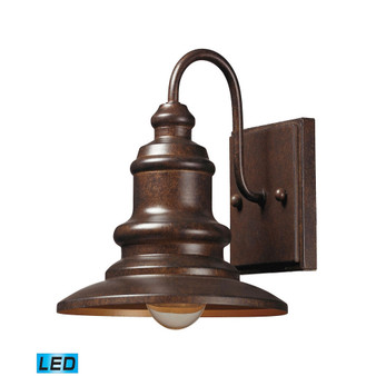 Marina 1 Light Outdoor Sconce in Hazelnut Bronze - LED Offering Up To 800 Lumens (60 Watt Equivalent)