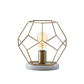 James 10" Metal/Marble LED Table Lamp