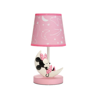 Disney Baby Minnie Mouse Pink Celestial Lamp with Shade & Bulb