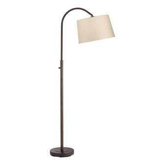 Downbridge Floor Lamp with Burlap Shade