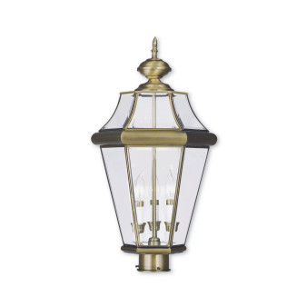 CLOSEOUT!   Georgetown 3-Light Outdoor Post Lantern