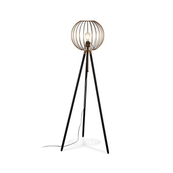 Paramon Floor Lamp In Antique Brass