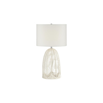 Lighting White Rope Cage Table Lamp