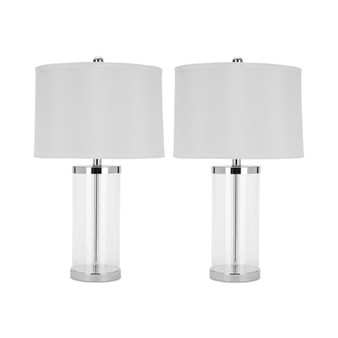 Set of 2 Jeanie Glass Table Lamps