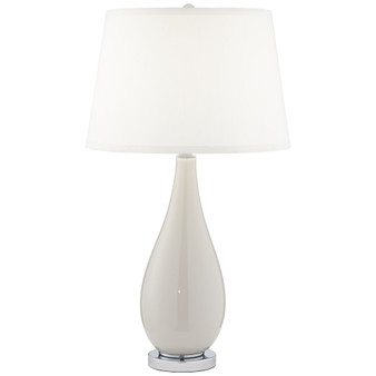 Grey Glass Table Lamp
