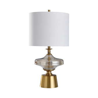 Chatham 29in Plated Glass Body and Metal Table Lamp