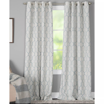 CLOSEOUT! Alain 50" x 63" Geo-Print Energy-Efficient Window Panel