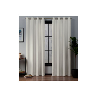 Curtains Academy Total Blackout Grommet Top Curtain Panel Pair, 52" x 84"