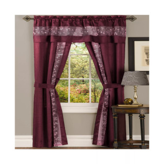 Fairfield 5 Piece Window Curtain Set, 55x84