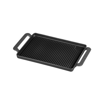 French Enameled Cast Iron 14" Rectangular Grill