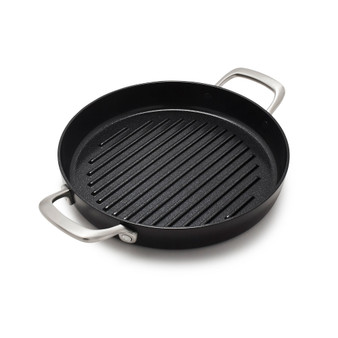 Aluminum, Stainless Steel 11" Round Grill Pan