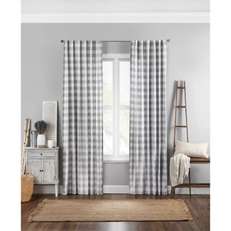Farmhouse Buffalo Check 52" x 84" Curtain Panel