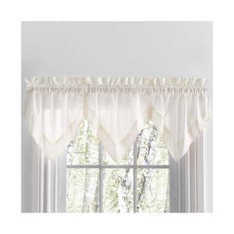 Simplicity 3pc Handkerchief Curtain Valance Set 48"W x 15"L