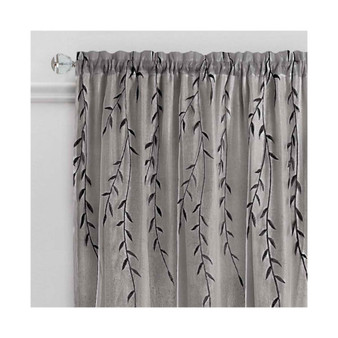 Willow Rod Pocket Window Curtain Panel, 42x63