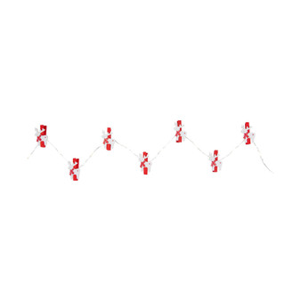 10 Count Led Mini Reindeer Christmas Fairy Lights With Copper Wire, 5.25'