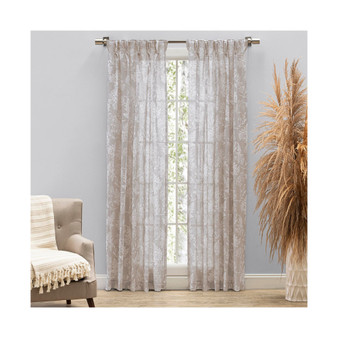 Wild Meadows Pinch Pleat w/Back Tabs Curtain Pair 100"W x 84"L