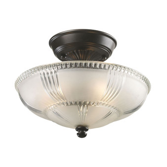 Restoration 3-Light Semi-Flush in Oiled Bronze