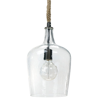Hammered Glass Pendant