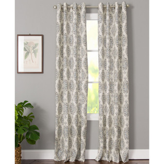 Zia 50" x 63" Medallion Print Window Panel