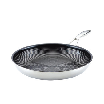 SteelShield C-Series Tri-Ply Clad Nonstick Frying Pan, 12.5-Inch, Silver