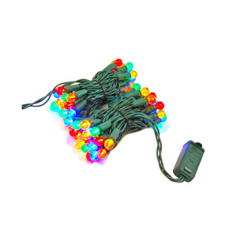 Lumabase 70 Multi Colored Plastic Globes Electric String Lights