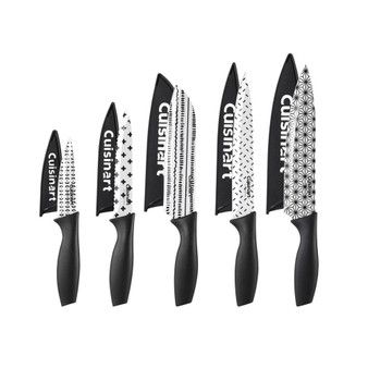 10-Pc. Black and White Geometric Cutlery Set
