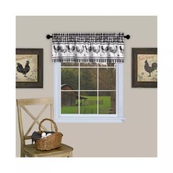Barnyard Window Curtain Valance, 58x14