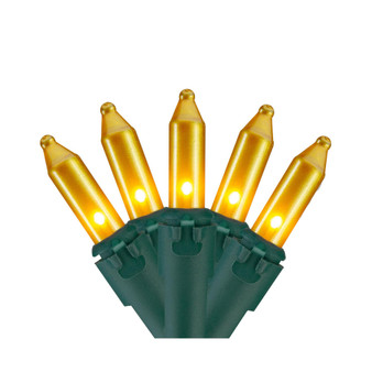 100 Count Opaque Mini Christmas Lights With Wire, 28.8'