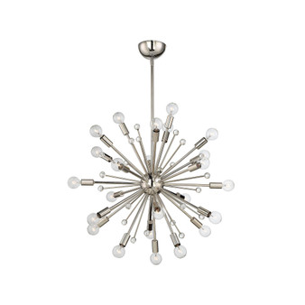 Galea 24-Light Chandelier in Polished Nickel