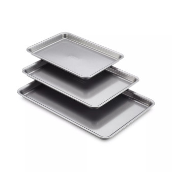 3-Pc. Silver Cookie Pan Set