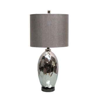 Ceramic Table Lamp with Metal Base