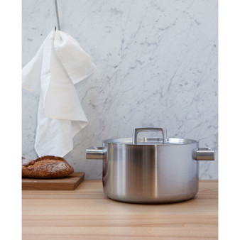 Ron 10" Stainless Steel Covered Stockpot