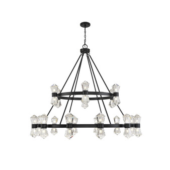 Dryden 36-Light Chandelier in Matte Black