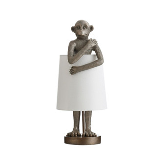 Standing Brass Monkey Table Lamp