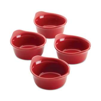 Ceramics Round Ramekin Dipper Cups, Set of 4