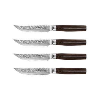 Damashiro 5" Emperor Steak Knife Set, 4 Piece