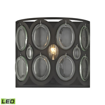 Serai 1 Light Vanity in Oil Rubbed Bronze with Clear Glass