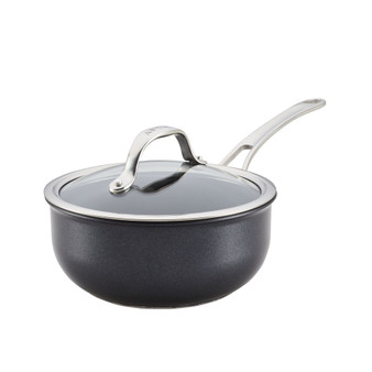 X Hybrid Nonstick Saucier Pan with Lid, 2.5-Quart