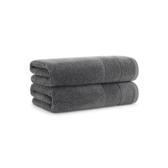 Luxury Turkish Bath Towels, 2-Pack, 600 GSM, Extra Soft  Plush, 30x60, Solid Color Options with Dobby Border
